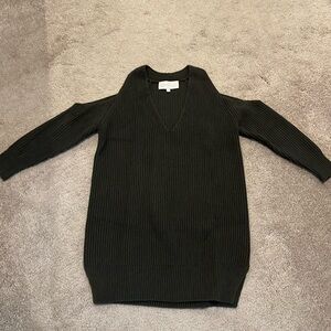 MICHELLE MASON Cut out shoulder sweater / Dress. Wool & Cashmere